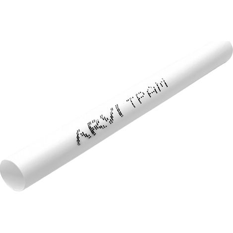 Gaine Thermorétractable Blanche - 3/1,5mm - Longueur 1m - Restreint 2:1 - Paroi Fine - Arvi Tpam-3.0-br (1/2)