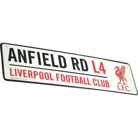 Panneau de rue officiel du Liverpool FC en métal gaufré 3D (1/2)