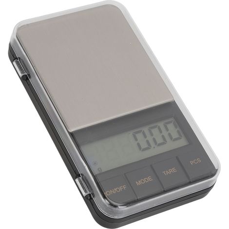 Balance de poche numérique 500 g/0,01 g, précise, écran LCD rétroéclairé, remise à zéro, fonction tare, balance électronique portable pour bijoux (1/5)