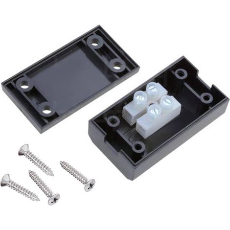 Ledbox – Boîte étanche IP44 pour connexions électriques extérieures – Plastique robuste – Protection contre l'eau et la poussière – Installation facile