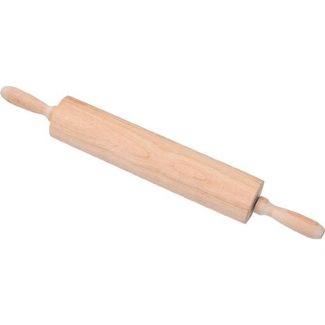 Rouleau patisserie en bois, rouleau à pâtisserie, accessoires cuisine 46x6cm (1/4)