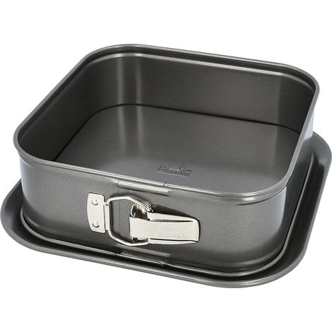 Stampo quadrato con fondo amovibile - BIRKMANN - EASY BAKING - Acciaio al carbonio - Antiaderente - 24 x 24 x 8 cm (1/4)