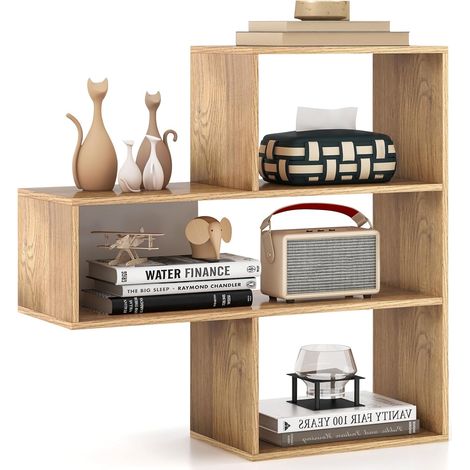Goplus – Bibliothèque enfant 3 niveaux – Étagère ouverte à cubes – Dispositif anti-renversement – Panneaux épaissis – Dimensions 130,5 x 29,5 x 83,5 cm (1/4)