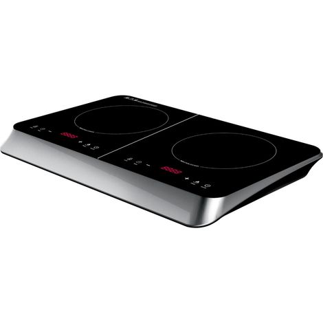 Ardes AR1F602 Kookie Duo Fornello a Induzione 2 Zone 3500 W Touch Display Digitale Timer colore Nero (1/6)