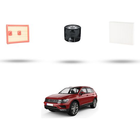 Kit tagliando 3 filtri compatibile con Vw Tiguan II (AD1) 1.4 TSI 92kw Dal 2016 (1/5)