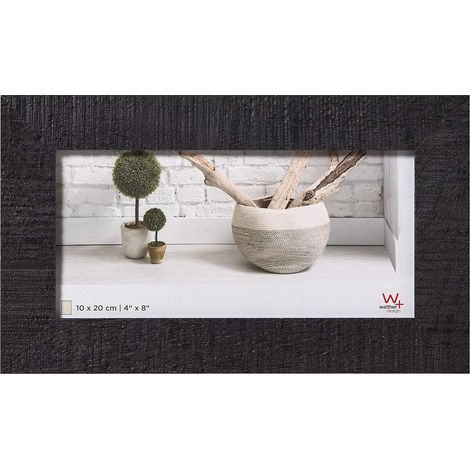 Cadre photo noir 10 x 20 cm Home Cadre en bois HO120B (1/5)