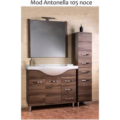 MOBILE BAGNO ANTONELLA 2 ANTE + 3 CASS 105 NOCE