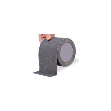 Ruban adhésif antidérapant très résistant pour escaliers, extérieur/intérieur, étanche, 10 cm x 5 m, rouleau antidérapant de sécurité pour marches d'escalier, bandes antidérapantes pour escali (1/5)