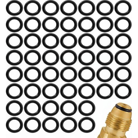 50 Pieces O Ring for Garden Hose Connector G 1/2 Inch Silicone Gasket Seal Compatible with Fitting, Replacement Ring for Tap Connector, Diameter 16 x 11 mm (1/5)