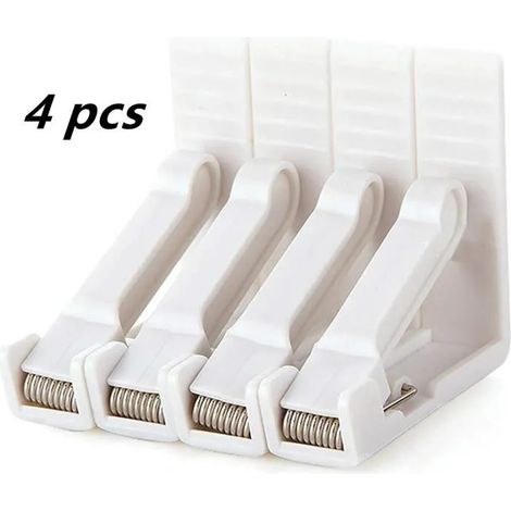Pinces à Nappe - Non spécifié - Réglables - Plastique Blanc - 4 pièces - Haute Tension (1/4)