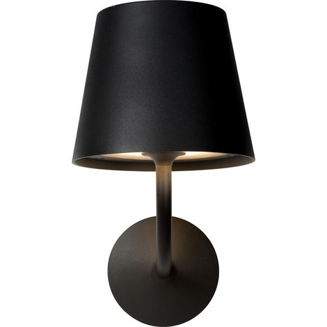 Applique ext. Lucide Justin LED 7W 3000K IP65 noire (1/2)