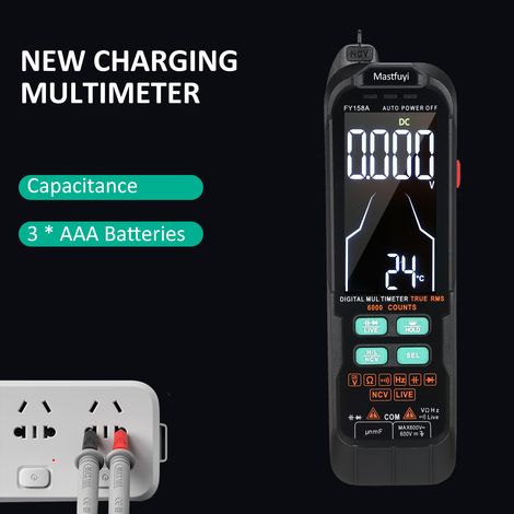 Mastfuyi FY158A Intelligentes digitales Multimeter, vollautomatisches tragbares Display-Multimeter. (1/5)