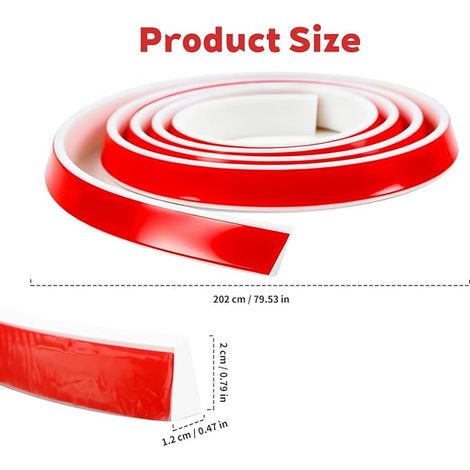 Joint Porte Douche, Seuil de Douche Barrage D'eau Autocollant, Barrière de Douche Découpable, Joint Baignoire Silicone, Barre de Seuil Anti Débordement pour Salle de Bains et Cuisine, Blanc (1/2)