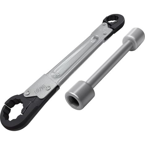 Kit de Clés D'arrêt D'angle pour Outils de Plomberie, Outil de Démontage D'équipement de Pipeline, pour Installer de Nouvelles Butées D'angle de Compression et Retirer L'anneau (1/5)