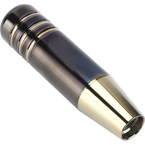 Schaltknauf aus Aluminiumlegierung, brüniertes Blaugold-Finish, 13 cm, universelle Kfz-Teile (1/5)