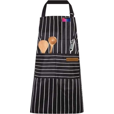 Tabliers de Cuisine,Tablier Réglable avec Poches Tablier Cuisine Homme Femme pour Restaurant,Barbecue,Café,Chef,Boulanger (1/4)