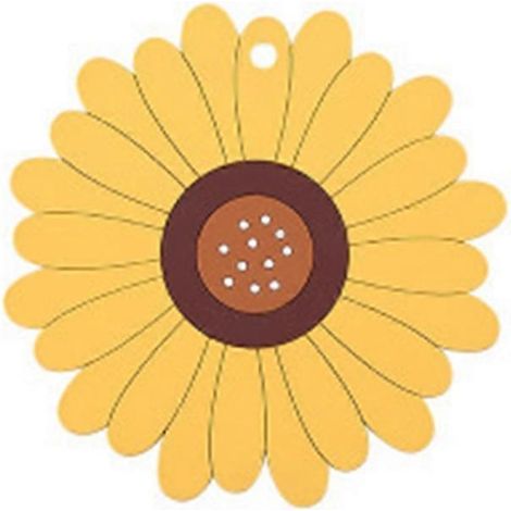Set de table de cuisine tournesol, dessous de plat anti-brûlure, support chauffant (1/5)