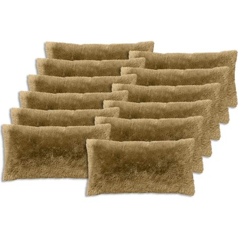 Housse de coussin 12 pcs HEERLEN Vert clair 40 x 80 cm vidaXL