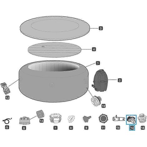 Raccord en T d'échappement P61726, raccord de tuyau de gonflage, adaptateur P61726 (1/5)