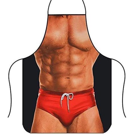 Tablier Cuisine Homme Humour,Humoristique Tablier de Cuisine Drôle,Créatif BBQ Cuisine Sexy Tablier pour Cuisine Familial,Restaurant (1/5)