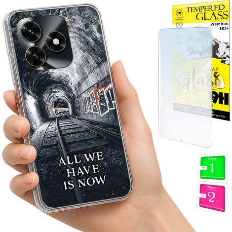 Schutzhülle für Honor X5C Plus / X5C 4G: Fotoschutzhülle, Rückseite + 9H-Glas (1/5)