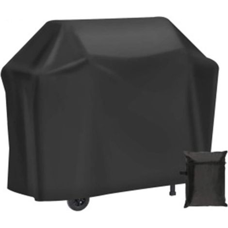 Hochwertige Schutzhülle für Grill, 210D Oxford-Gewebe, L 100 x B 66 x H 80 cm, Schwarz (1/5)