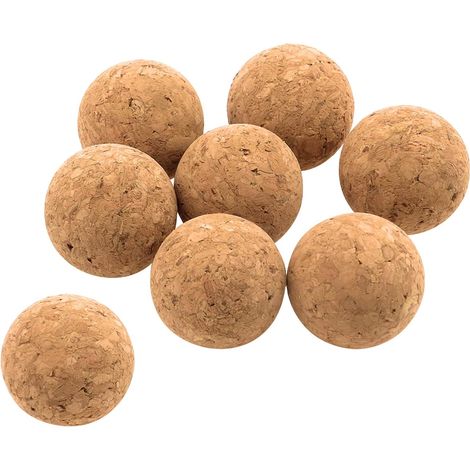 Palline da massaggio yoga in sughero da 61 mm  Set di palline da massaggio  Ideali per massaggio alla schiena e ai muscoli  Palline resistenti per la terapia della pressione  (1/5)