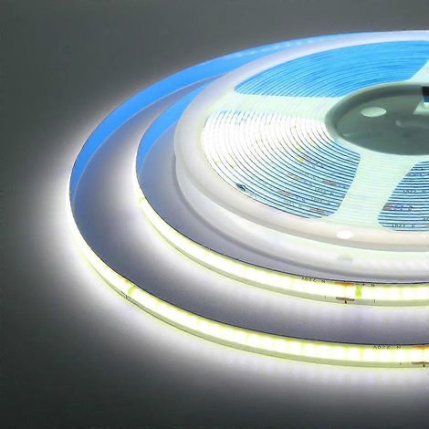 Bande LED COB 220 V 5 à 50 m 240 LED ultra-lumineuses ruban flexible IRC 90 -15 m - BLANC (1/5)