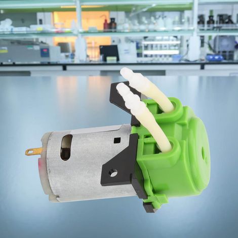 Pompe péristaltique à liquide D-2 24mm DC 12V DIY pour analyses de laboratoire (verte) (1/5)