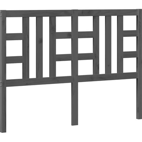 Maison Exclusive - Testiera per Letto Grigia 141x4x100cm in Legno Massello di Pino