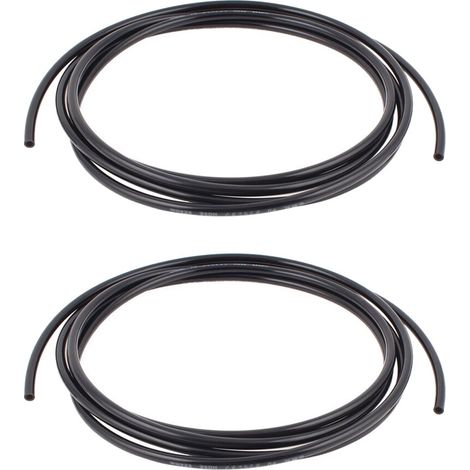 2 Pièces 6 mm x 4 mm Pneumatique Compresseur D'Air PU Tuyau Tuyau 3 Mètres Noir