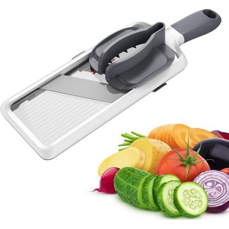 Mandoline - Trancheuse Réglable 1 2,5 4 mm - Pour Fruits Légumes Fromage - Cuisine Maison Professionnelle - 1 Pièce (1/4)