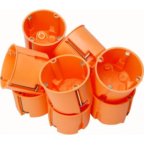 Kopp - Hohlwandschalterdose, Ø68mm, Dosentiefe: 61mm, orange, IP30, Profi-Pack: 10 Stück - 355200043 (1/3)