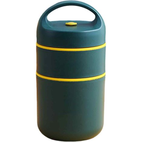 680-ml-Müslibehälter, Joghurtbecher, doppelwandiger, auslaufsicherer Isolierbecher für Müsli unterwegs, isolierter Lebensmittelbehälter mit Löffel und Bento-Tasche für Arbeit, Schule und Picknicks.