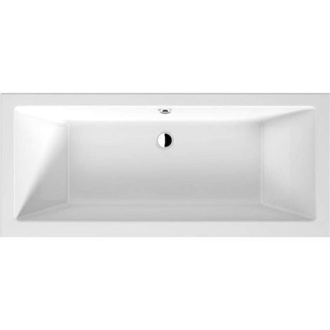 Jika Cubito Pure - Bañera 170x75 cm, desagüe en el centro, blanco H2264200000001 (1/2)