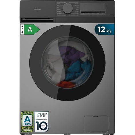 Lave-linge de 10 kg bleu, classe A, moteur Direct Drive et 1400 tr/min.