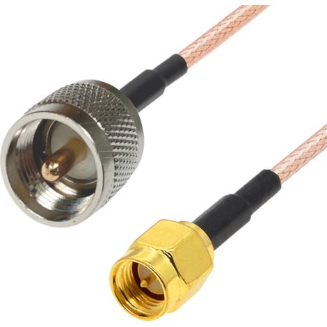 Anschlusskabel mit SMA-Stecker / UHF-Stecker RG316 1 m