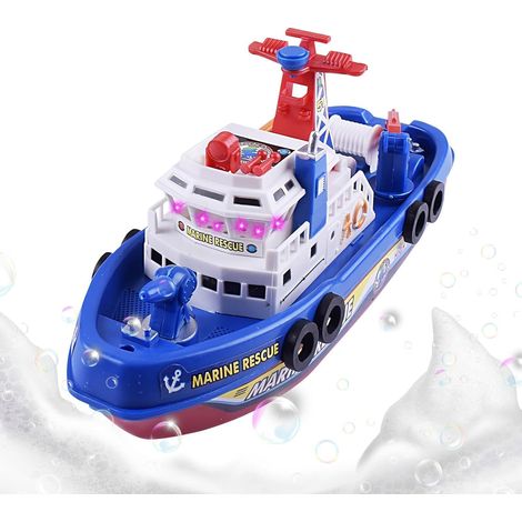 de Bain Lumineux  Bateau de Pompiers électrique avec d'eau - s d'eau étanches  pour Baignoire, Piscine, Plage, Salle de Bains, Anniversaire, Pâques (1/5)