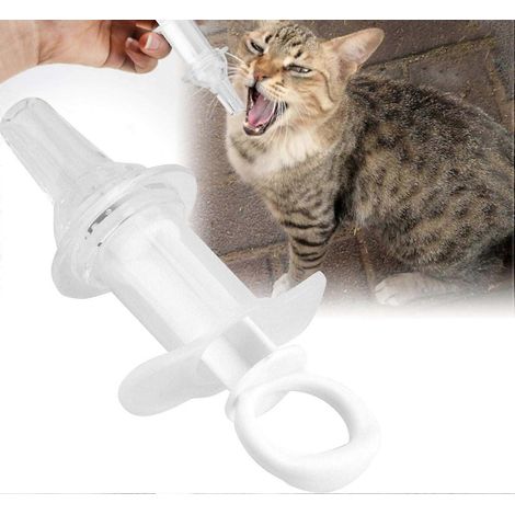 Lot de 3 aiguilles d'alimentation entérales, distributeur pour nourrissons, en silicone pour nourrir la tête 1 tube multi-usages pour chats. (1/5)