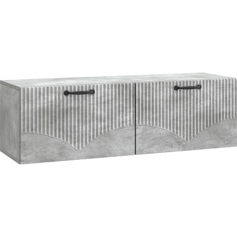 Wall-Mounted TV Cabinet Concrete Grey 98 x 31 x 30 cm vidaXL (1/5)