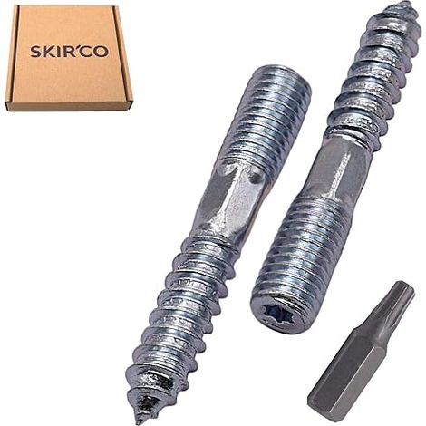 Boulons de suspension M10 x 60 mm, Vis à cheville à filetage double extrémité, Boulons à double tête (1/4)