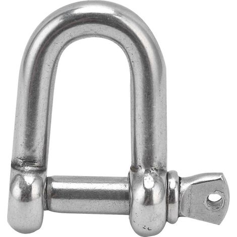 Schraubbolzen-Ankerschäkel, Edelstahl, D-förmiger Bügelschäkel für Ketten, Outdoor-Camping, Überlebensseil