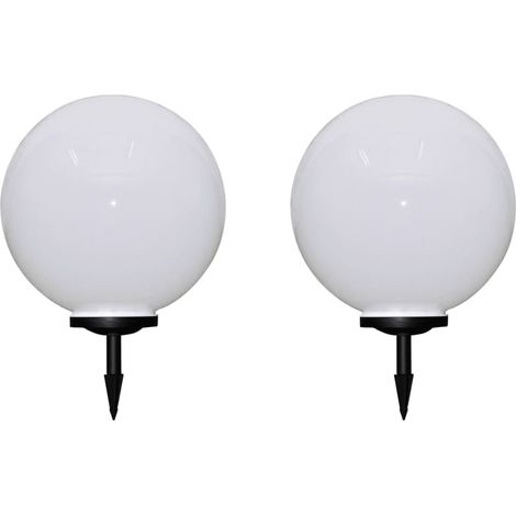 Lot de 2 Lampes d'allée d'extérieur à LED Lampe de jardin Applique extérieure 50 cm et piquet au sol 87706 (1/5)