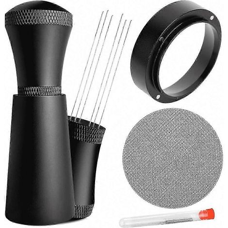 WDT 54 mm Edelstahl-Kaffeeauslauf – Nivellierwerkzeug mit Nadeln für Espresso, Mahlgutverteiler und Filtersieb (1/5)
