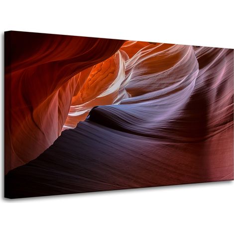 Stampa su tela Natura Antilope Canyon 100x60 cm