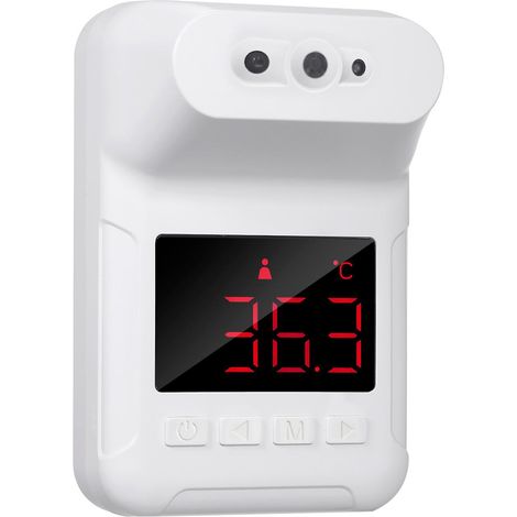 Thermomètre frontal infrarouge sans contact avec affichage LED, mesure température °C/°F