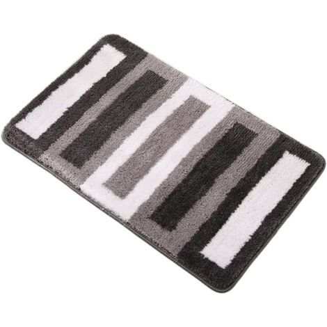 Tapis De Meubles Porte + Tapis + Tapis Tapis Antidérapant Tapis De Bain Absorbant Tapis Tapis De Salle De Bain Tapis Salle De Bain Paillasson Antidérapant Tapis Tapis Flocage Noir (1/4)