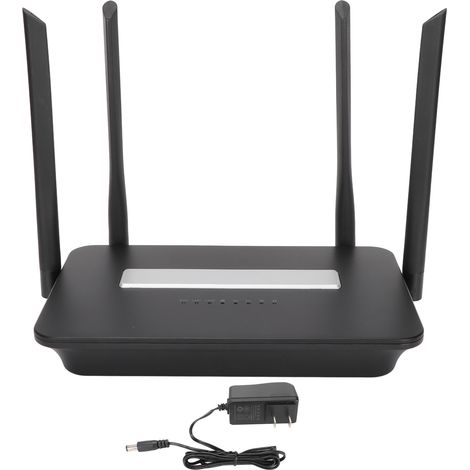 Routeur WiFi 4G Cat4 300Mbps, interface SIM FDD TDD TD-SCDMA WCDMA, support VPN, pour domicile et bureau, 100-240V. (1/5)