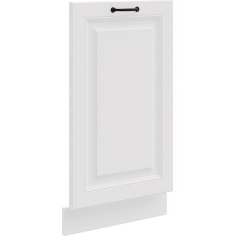 Frontblende für vollintegrierten Geschirrspüler 45 cm Stilo Weiß Küche Landhaus (1/2)