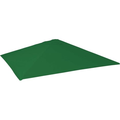 Telo copertura ombrellone HHG-589 poliestere 5x5m verde (1/5)